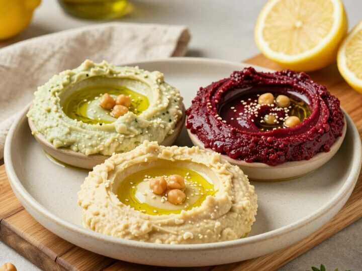 Vegane Hummus-Variationen: Drei Sorten aus einer Basis, je 300 g!