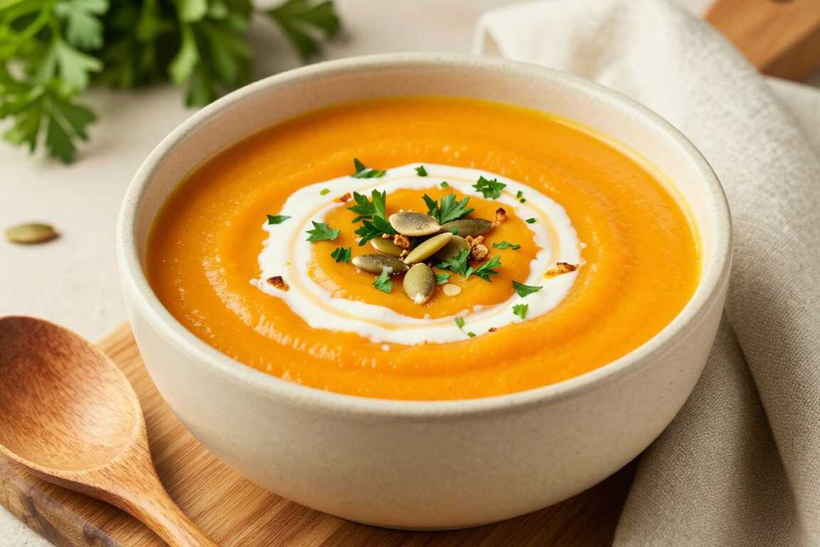 Vegane Karottensuppe mit Ingwer: Sämig püriert, wärmt ohne Sahne!