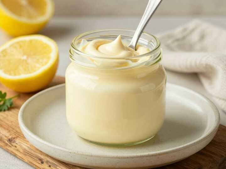 Vegane Mayonnaise aus Sojamilch: In zwei Minuten aufgeschlagen, fest genug!
