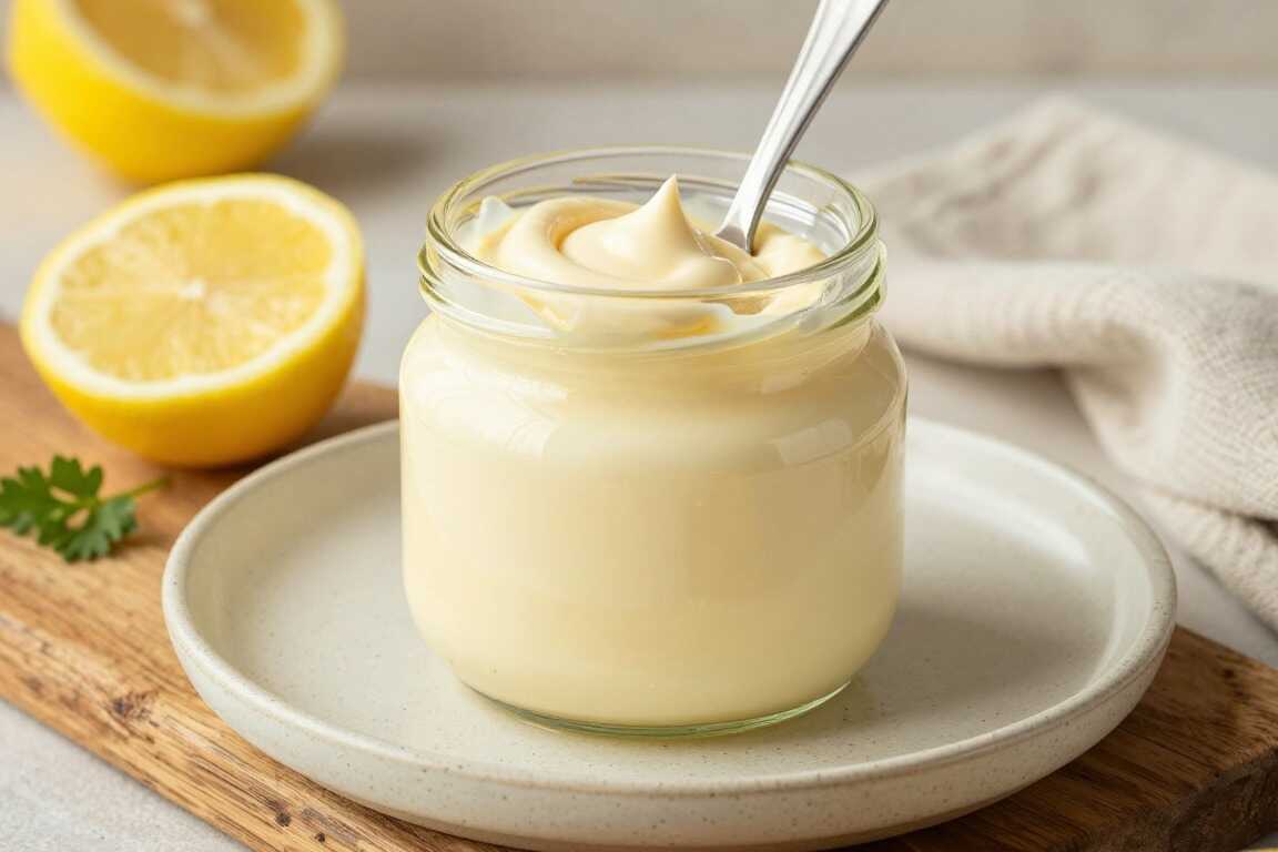Vegane Mayonnaise aus Sojamilch: In zwei Minuten aufgeschlagen, fest genug!