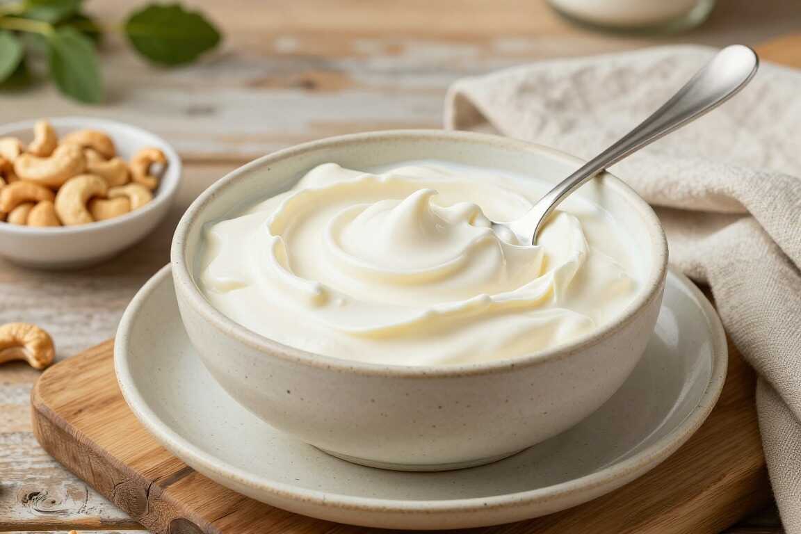 Vegane Sahne aus Cashews: Steif genug für Kuchen und Kaffee!
