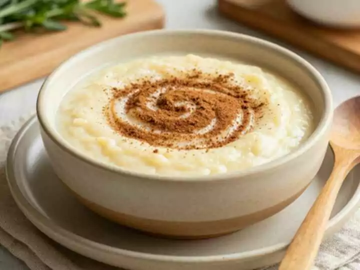 Veganer Grießbrei mit Hafermilch: In 10 Minuten fertig, mit Zimtzucker!