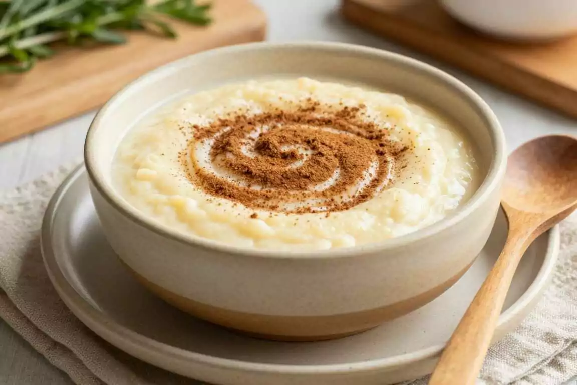 Veganer Grießbrei mit Hafermilch: In 10 Minuten fertig, mit Zimtzucker!