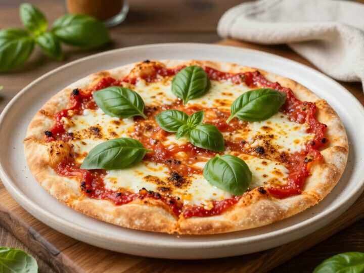 Veganer Pizzateig ohne Hefe: Fertig in 15 Minuten, dünn und knusprig!