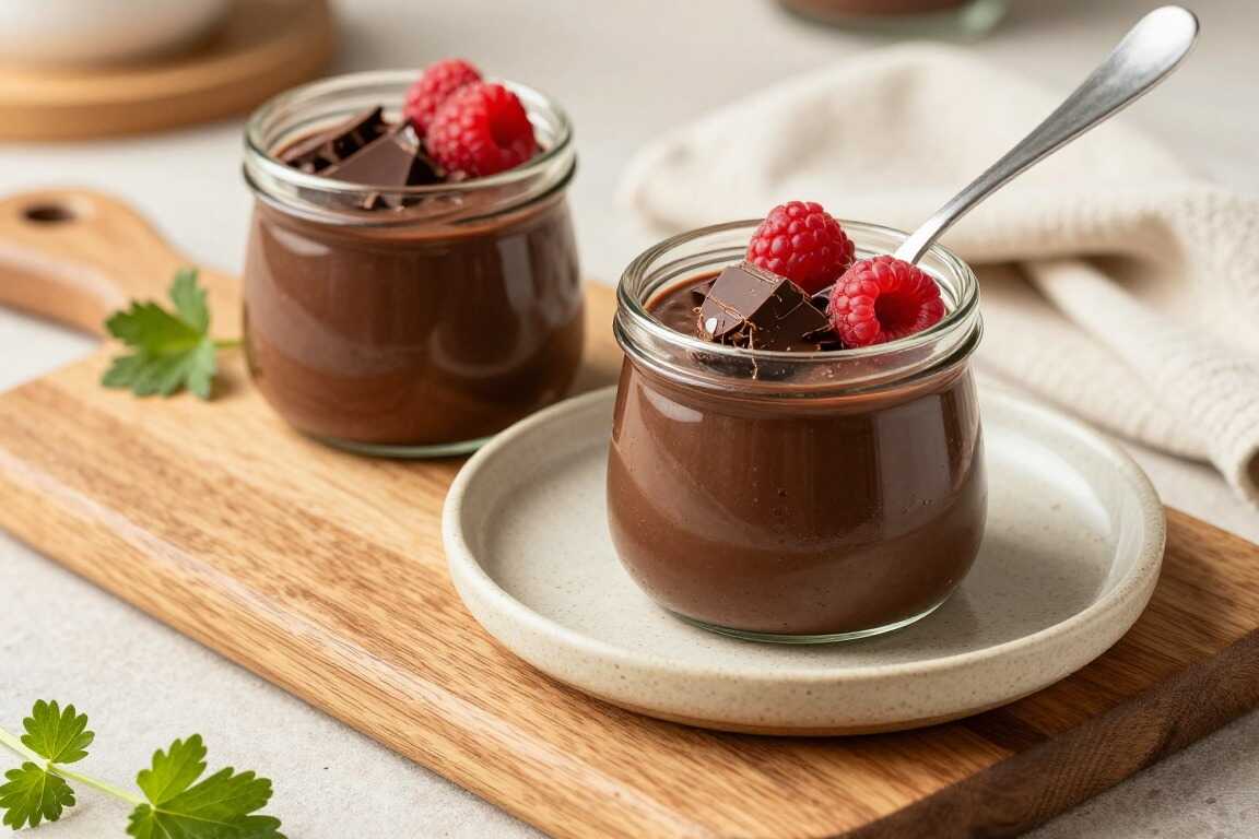Veganer Schokopudding mit Maisstärke: Fest gekocht, ohne Milch!