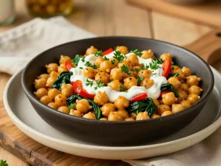 Veganes Abendessen mit 400 g Kichererbsen: In 25 Minuten satt, ohne Fleisch!