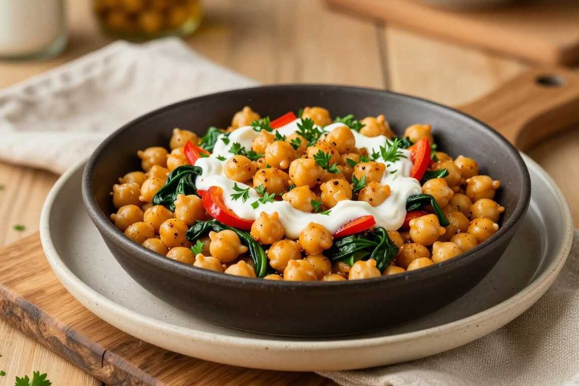 Veganes Abendessen mit 400 g Kichererbsen: In 25 Minuten satt, ohne Fleisch!