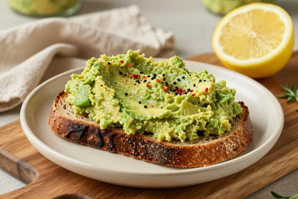 Veganes Butterbrot-Topping aus Avocado: Cremig gewürzt, in fünf Minuten!
