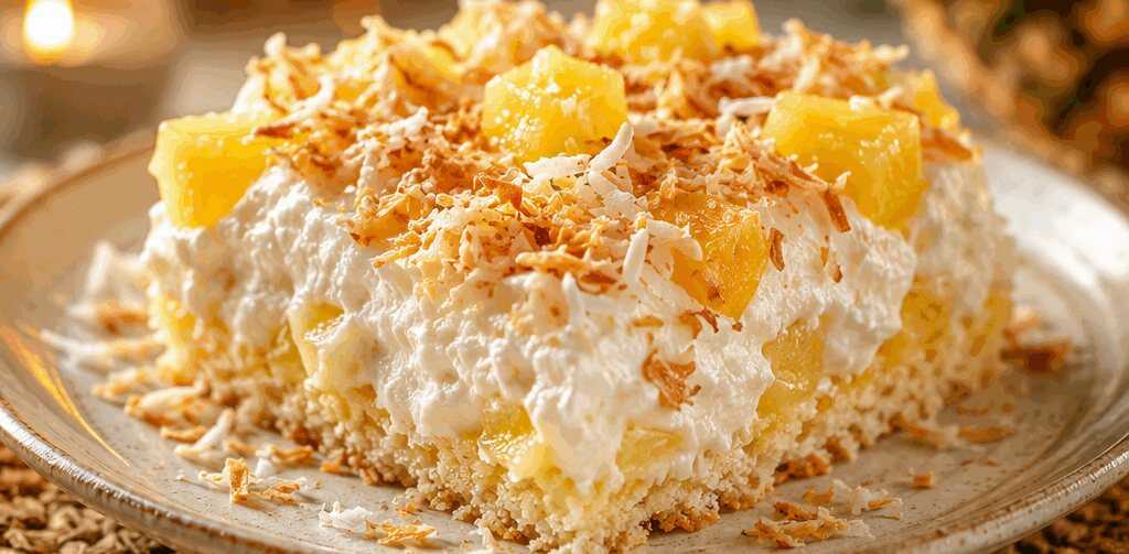 Verführerisches Dessert: Kokosnuss trifft auf Ananas - Ein Geschmackserlebnis! – so sieht es fertig aus