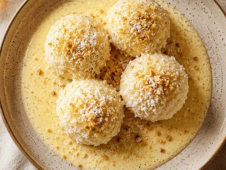 Verlockende Schneenocken: Das himmlische Dessert in Vanillesauce, das Sie probieren müssen!
