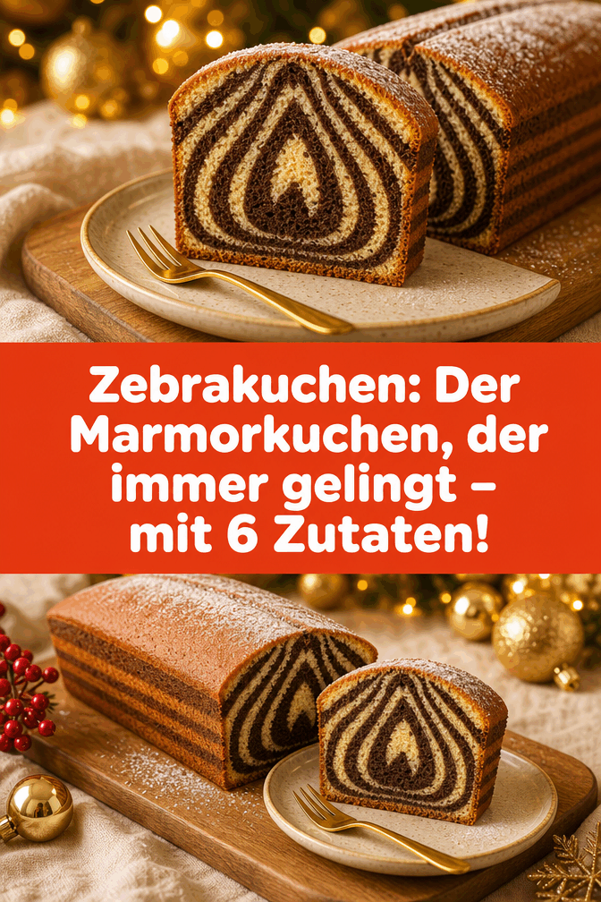 Zebrakuchen: Der Marmorkuchen, der immer gelingt – mit 6 Zutaten!