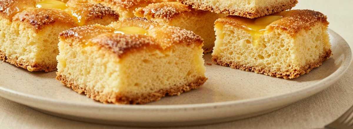 Zuckerkuchen vom Blech: Omas Sonntagskuchen mit 4 Zutaten!