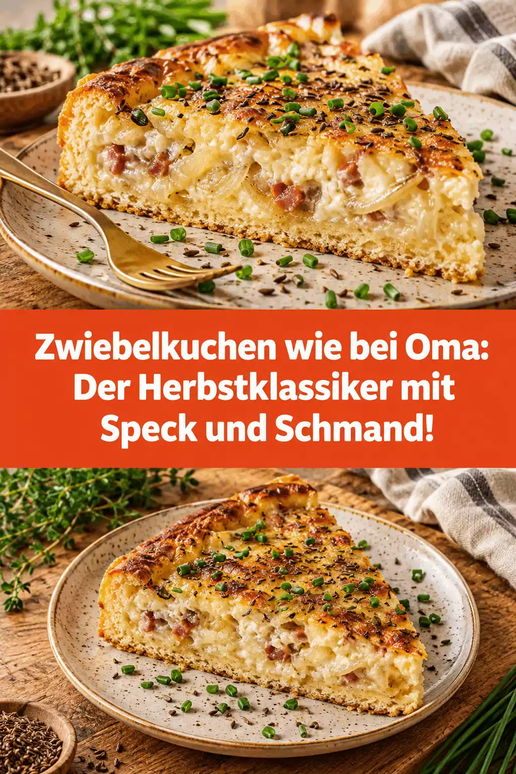 Zwiebelkuchen wie bei Oma: Der Herbstklassiker mit Speck und Schmand!