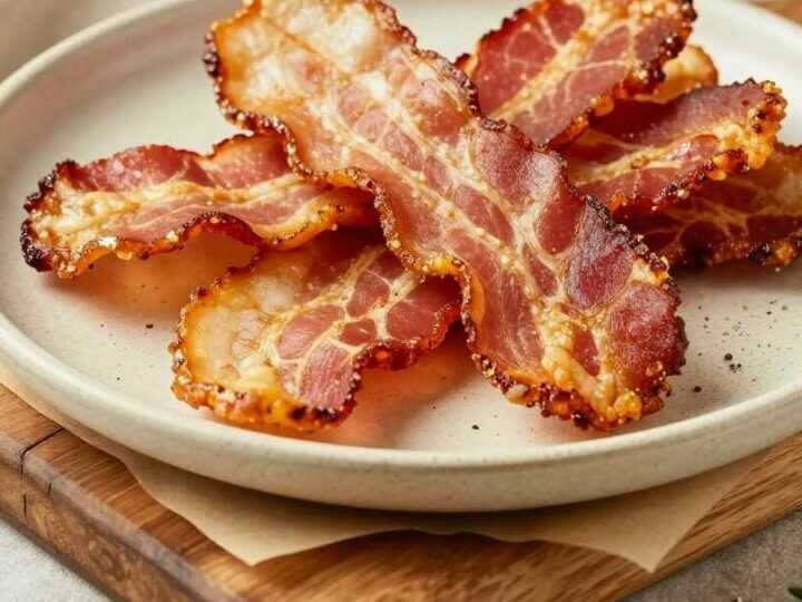 Bacon aus dem Airfryer: Perfekt knusprig in 8 Minuten, ohne Spritzer!