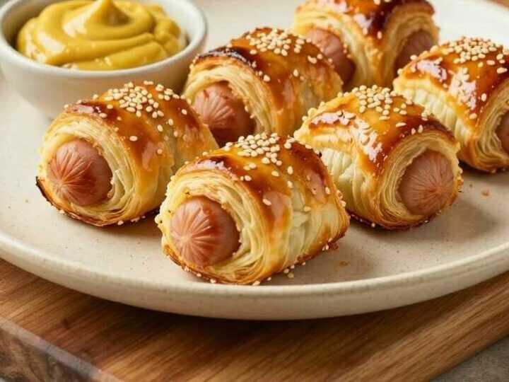 Blätterteig-Würstchen aus der Heißluftfritteuse: Fingerfood in 14 Minuten!