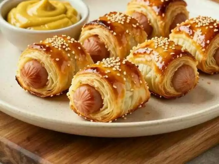 Blätterteig-Würstchen aus der Heißluftfritteuse: Fingerfood in 14 Minuten!
