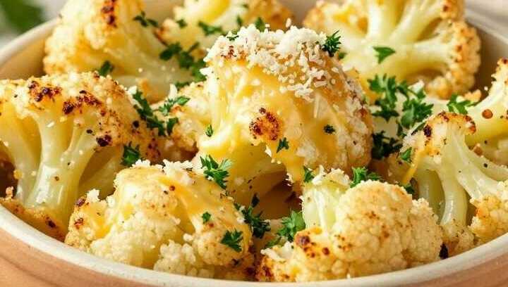 Blumenkohl aus dem Airfryer mit Parmesan: Die Beilage in 15 Minuten!