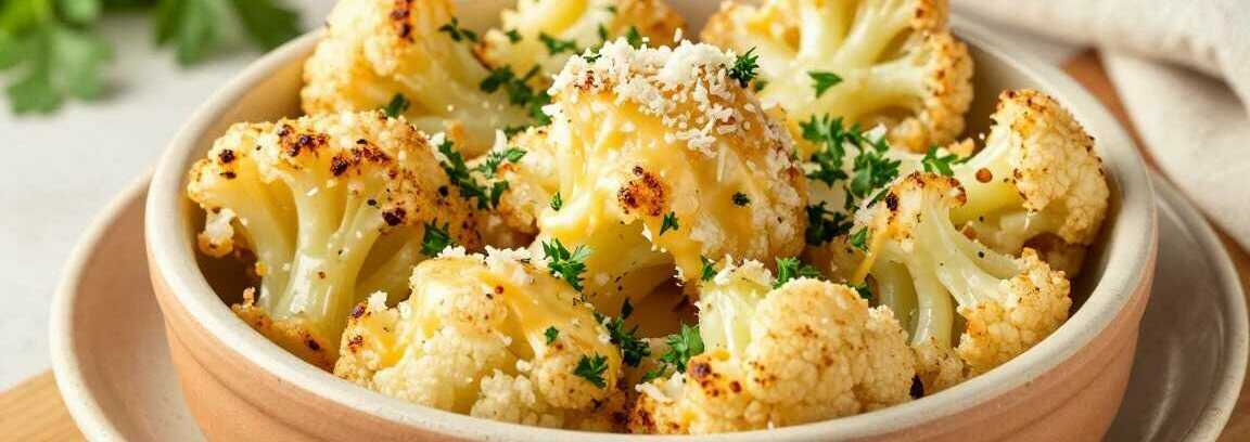 Blumenkohl aus dem Airfryer mit Parmesan: Die Beilage in 15 Minuten!