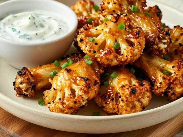 Blumenkohlwings aus der Heißluftfritteuse: Vegetarisch, in 20 Minuten!