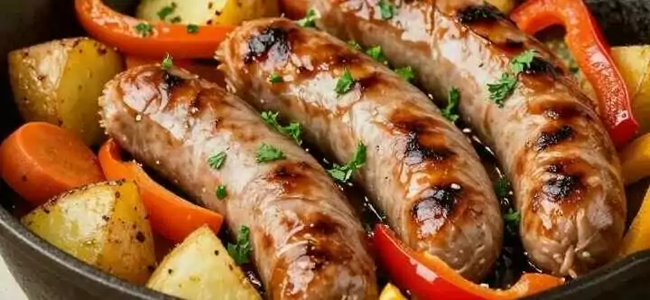 Bratwurst-Gemüse-Pfanne: Ein Topf, 25 Minuten, günstig!