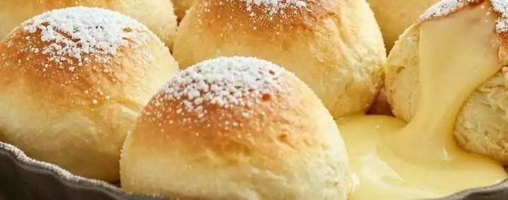 Buchteln mit Vanillesoße: Omas Hefegebäck, das im Ofen aufgeht!
