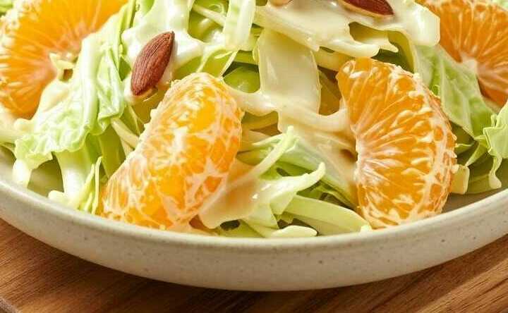 Chinakohlsalat mit Mandarinen: Der Wintersalat mit 6 Zutaten!