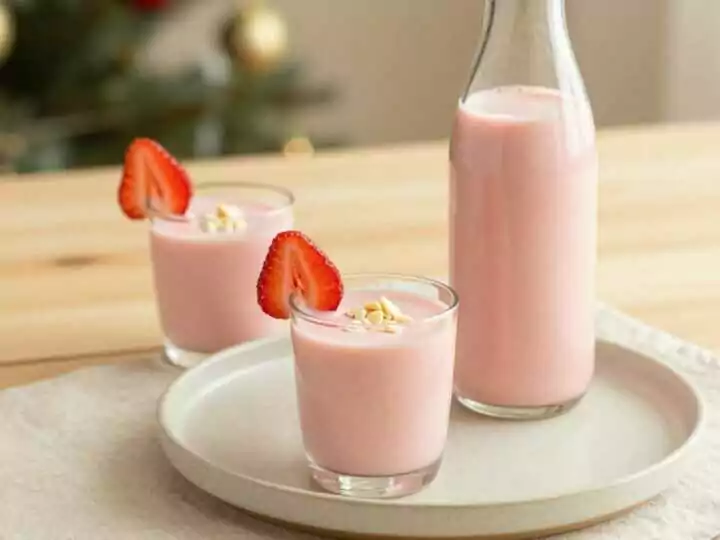 Erdbeer-Sahne-Likör: Rosa, cremig und in 10 Minuten fertig!