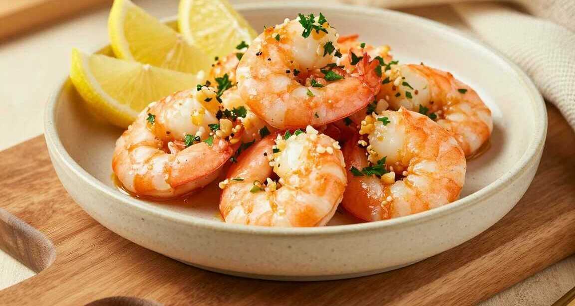 Garnelen aus dem Airfryer mit Knoblauch: In 8 Minuten fertig!