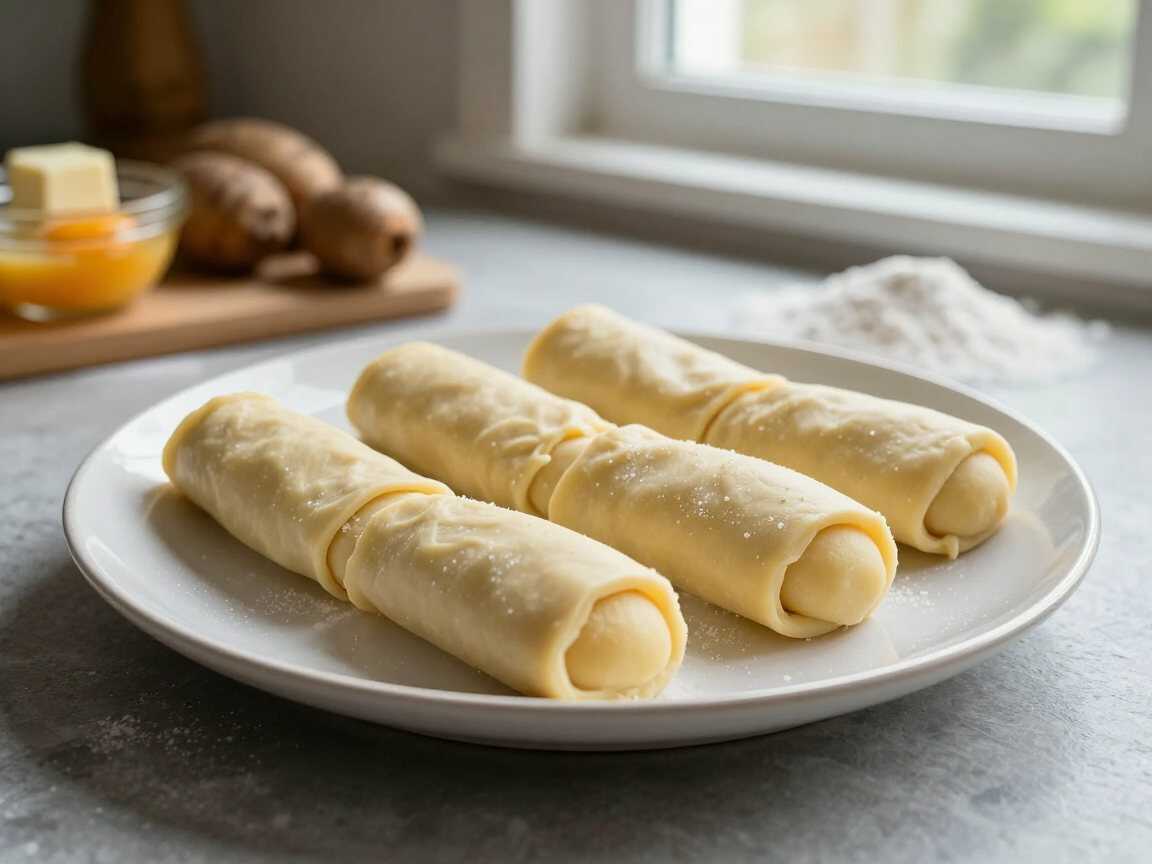 Kartoffel-Kroketten selbst gemacht wie früher – das Rezept, das auf keiner Party fehlen darf – während der Zubereitung