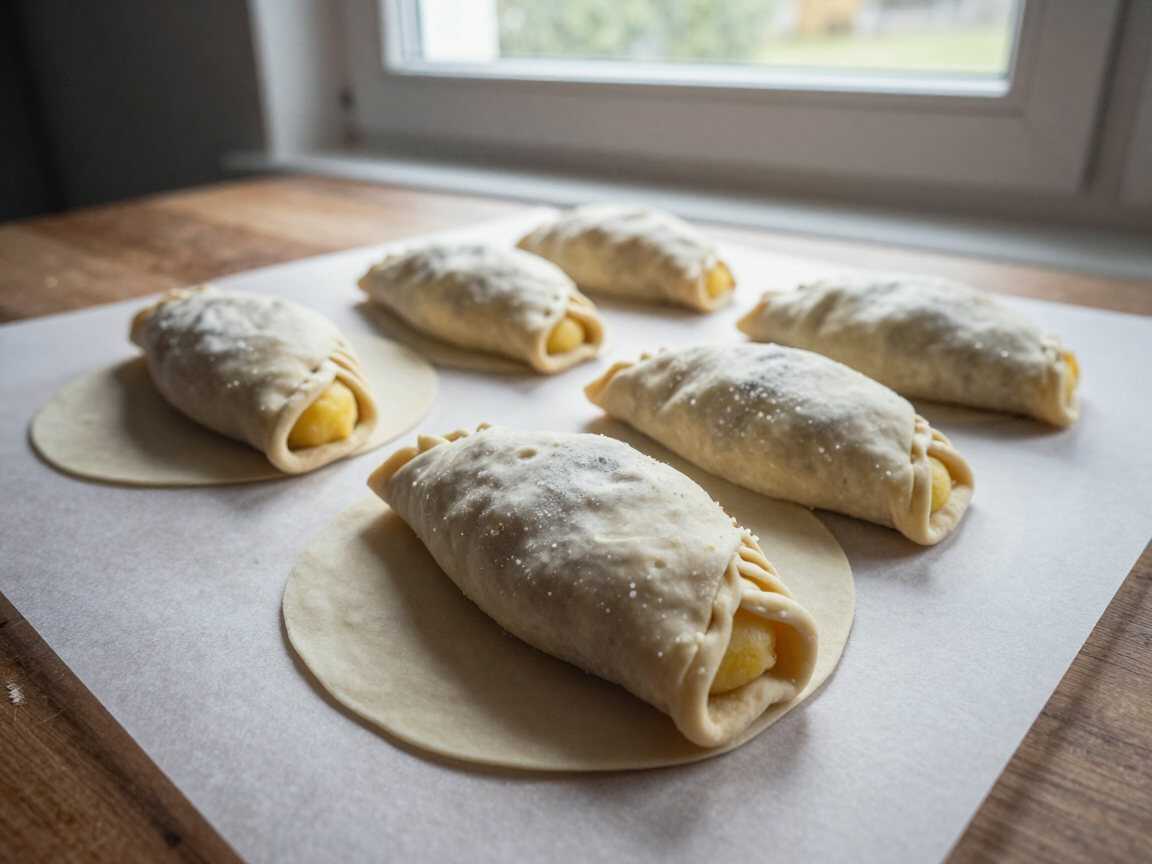 Kartoffel-Wraps aus 2 Zutaten – Kinder lieben dieses Rezept – während der Zubereitung