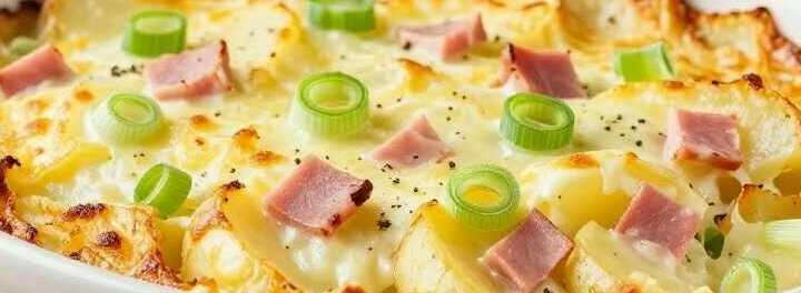 Kartoffelauflauf mit Schinken und Lauch: Omas Rezept für 6 Personen!