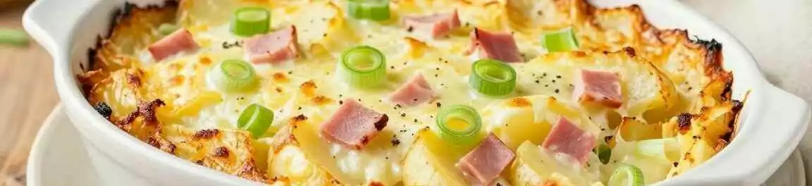 Kartoffelauflauf mit Schinken und Lauch: Omas Rezept für 6 Personen!