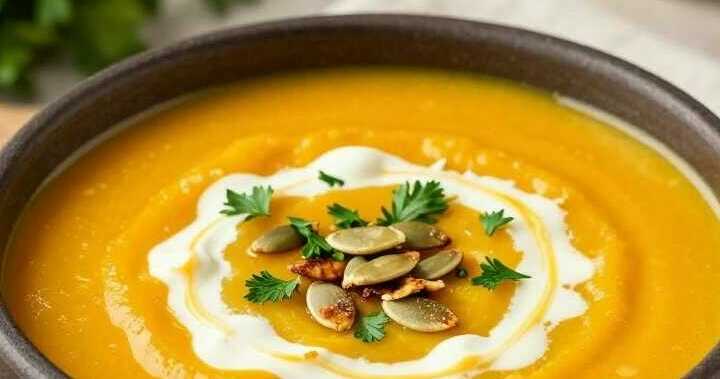 Kartoffel-Kürbis-Suppe mit Ingwer: Cremig in 25 Minuten!
