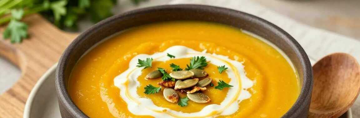 Kartoffel-Kürbis-Suppe mit Ingwer: Cremig in 25 Minuten!