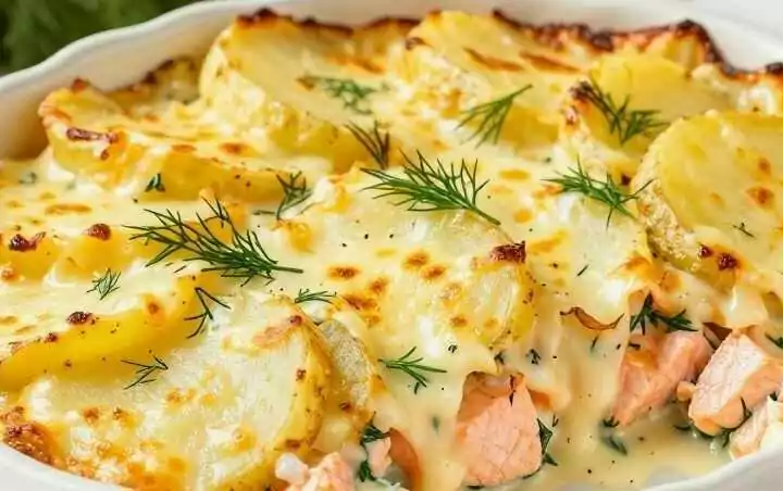 Kartoffel-Lachs-Auflauf mit Dill: Festlich, in 45 Minuten!