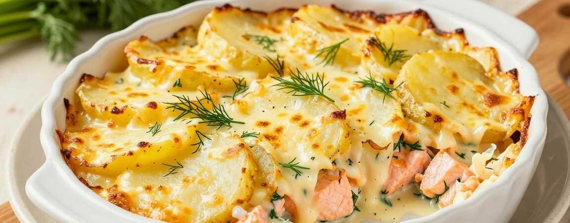 Kartoffel-Lachs-Auflauf mit Dill: Festlich, in 45 Minuten!
