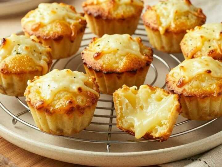 Kartoffelmuffins mit Käse: 12 Stück aus 500 g Kartoffeln!