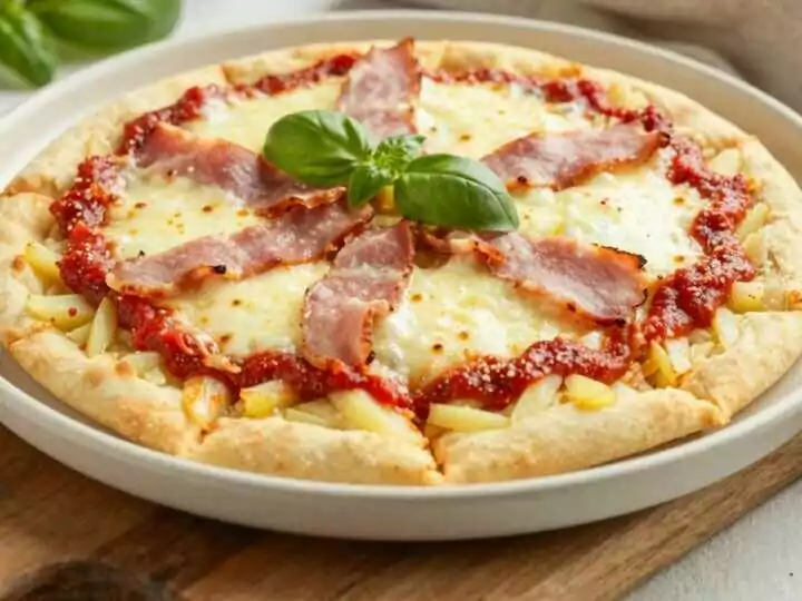 Kartoffelpizza auf dem Blech: Der Teig aus 500 g Kartoffeln!