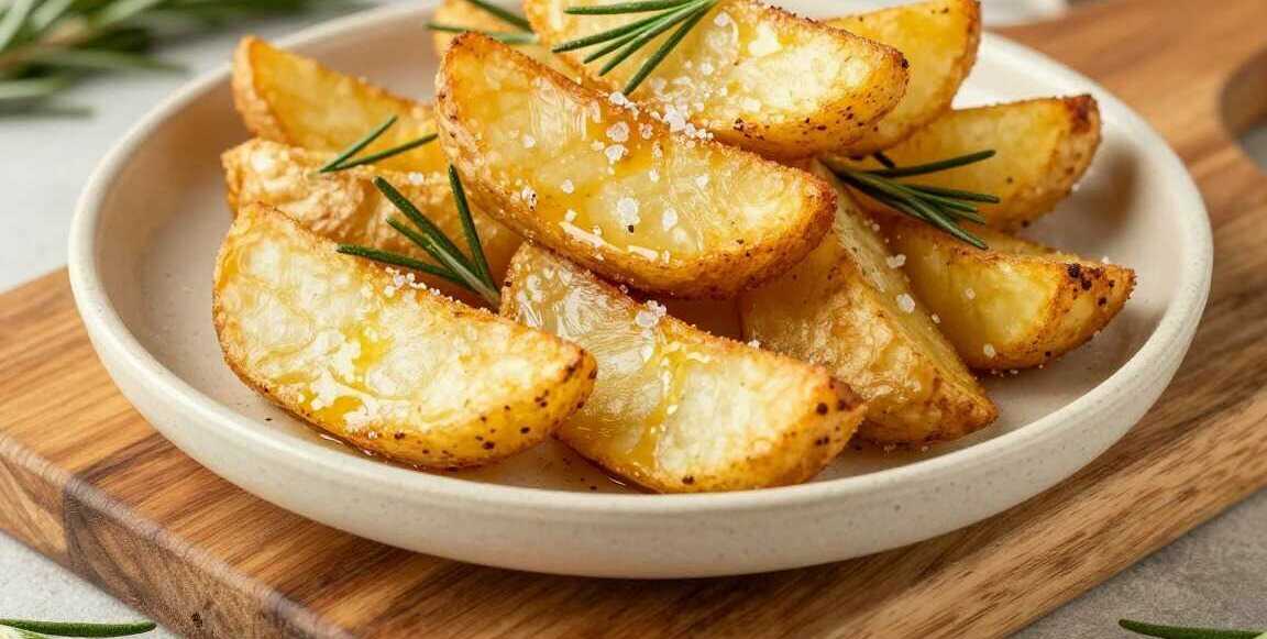Kartoffelspalten aus dem Airfryer mit Rosmarin: Knusprig ohne Fritteuse!