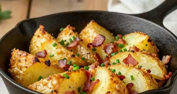Kartoffel-Speck-Rösti aus der Pfanne: Knusprig mit 3 Zutaten!
