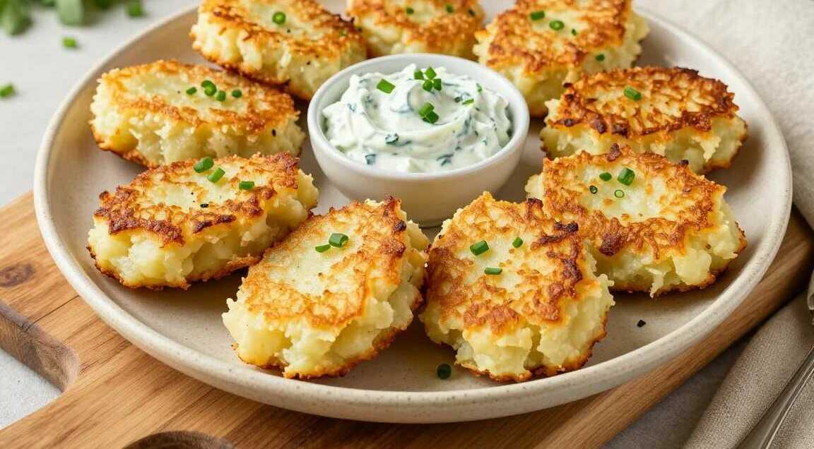 Kartoffeltaler aus Kartoffelpüree: Aus Resten, 16 Stück in 20 Minuten!