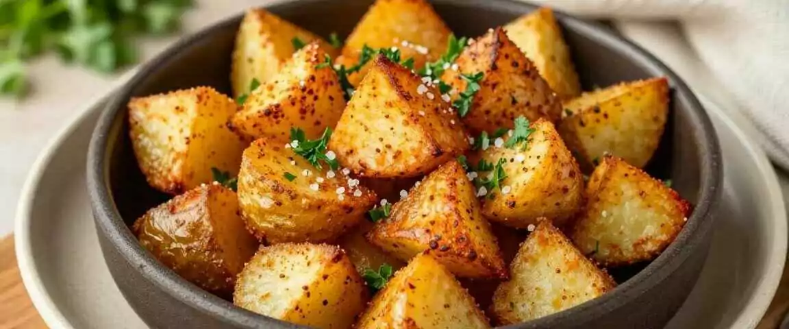 Kartoffelwürfel aus der Heißluftfritteuse: Würzig, in 18 Minuten!