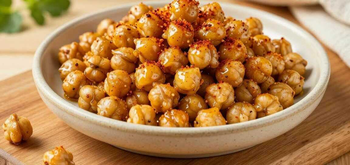 Kichererbsen geröstet im Airfryer: Der Snack mit 4 Zutaten!