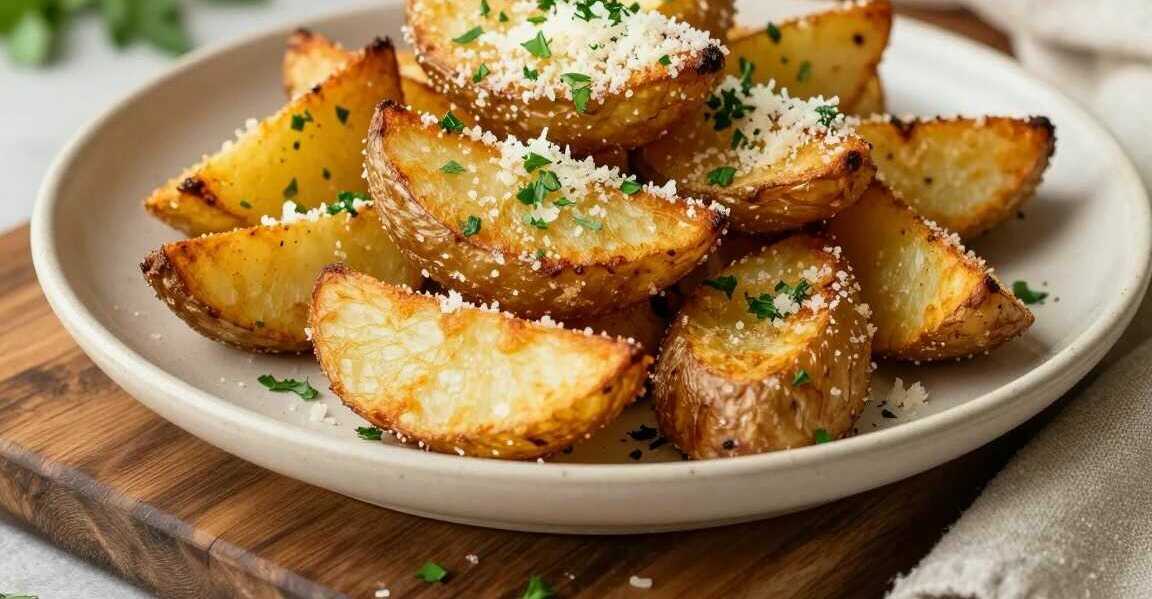 Knusprige Ofenkartoffeln mit Parmesankruste: Der Trick mit der Stärke!