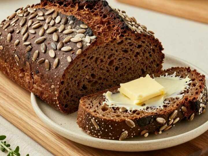 Körnerbrot ohne Mehl: Glutenfrei, mit 5 Zutaten!