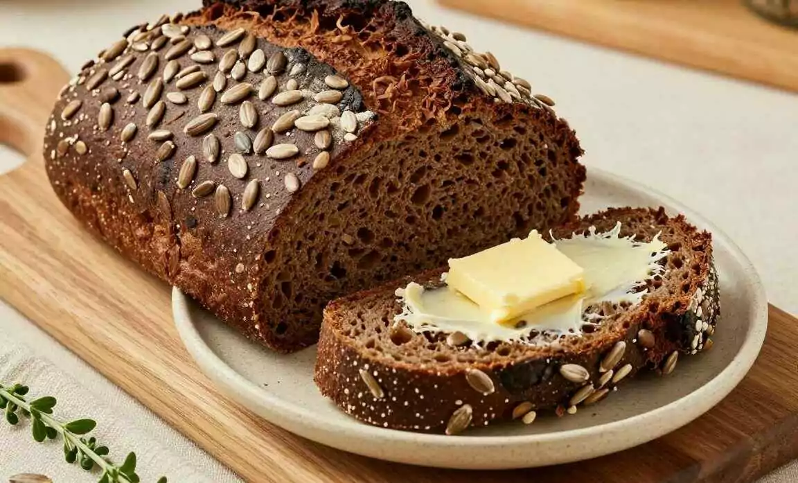 Körnerbrot ohne Mehl: Glutenfrei, mit 5 Zutaten!
