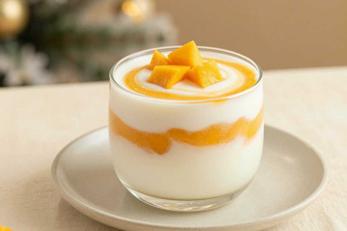 Kokos-Mango-Creme im Glas: 4 Zutaten und exotisch wie Urlaub!