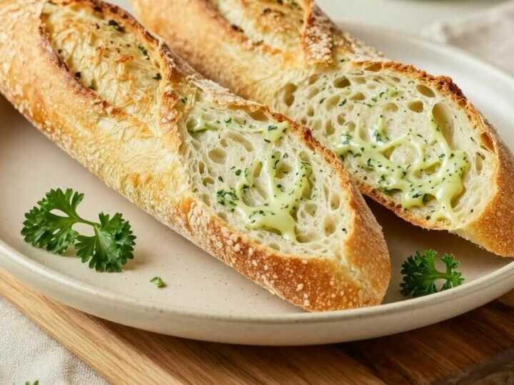 Kräuterbaguette selbst gemacht: Aus 4 Zutaten, in 40 Minuten!