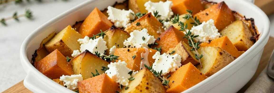 Kürbis-Kartoffel-Auflauf mit Feta: Der Herbstauflauf in 50 Minuten!