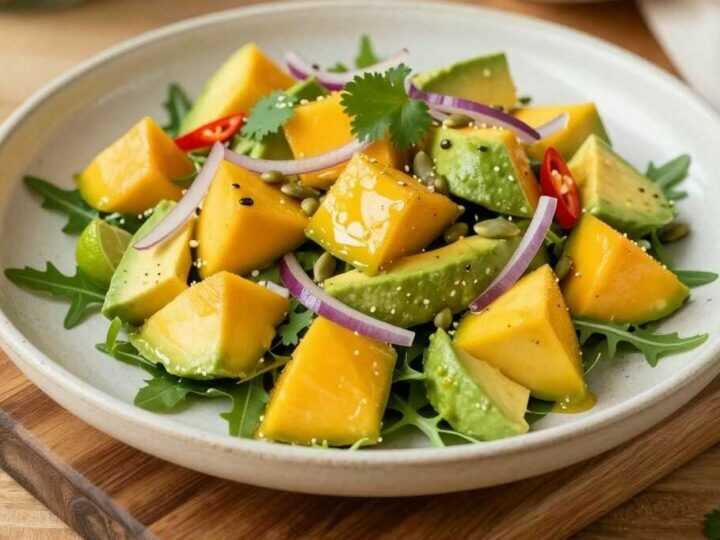 Mango-Avocado-Salat mit Limette: Exotisch, in 15 Minuten!